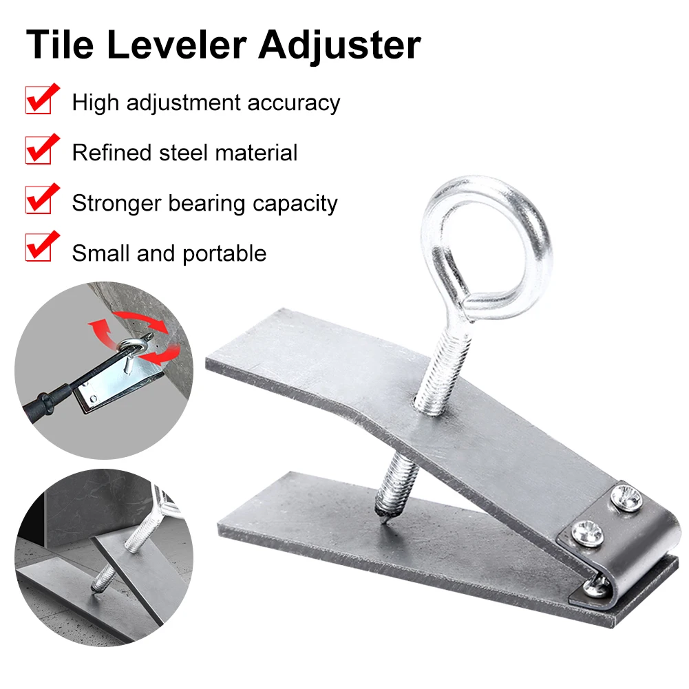 Tile Height Regulator Adjustable 1-5.5cm Wall Ceramic Tile Locator 250KG Support Galvanized Steel Lifter Leveling Device