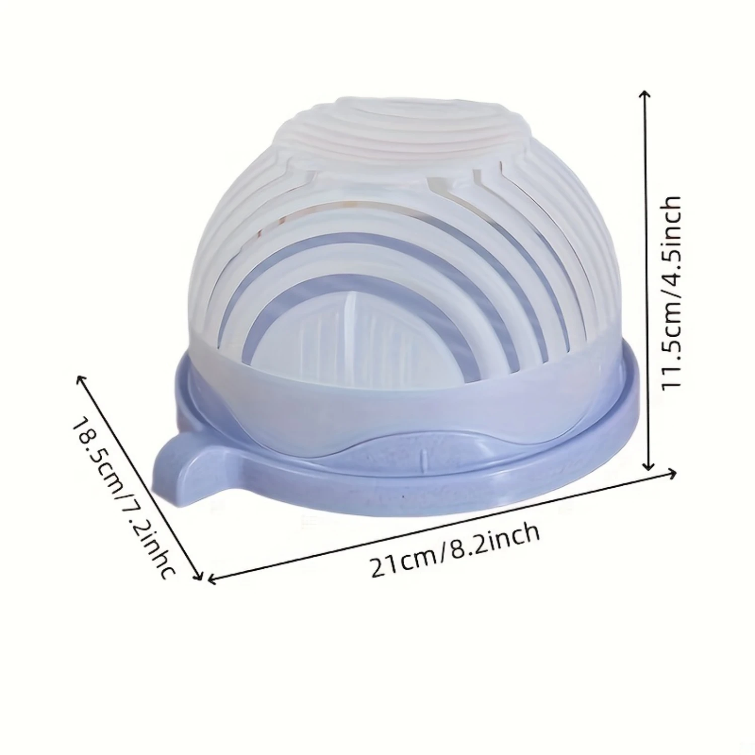1pc Vegetable Cutter Slicer Fruit and Vegetable Cutter Bowl Salad Chopping Bowl Salad Making for Chopping Vegetables & Fruits Slicing Salads and Fr