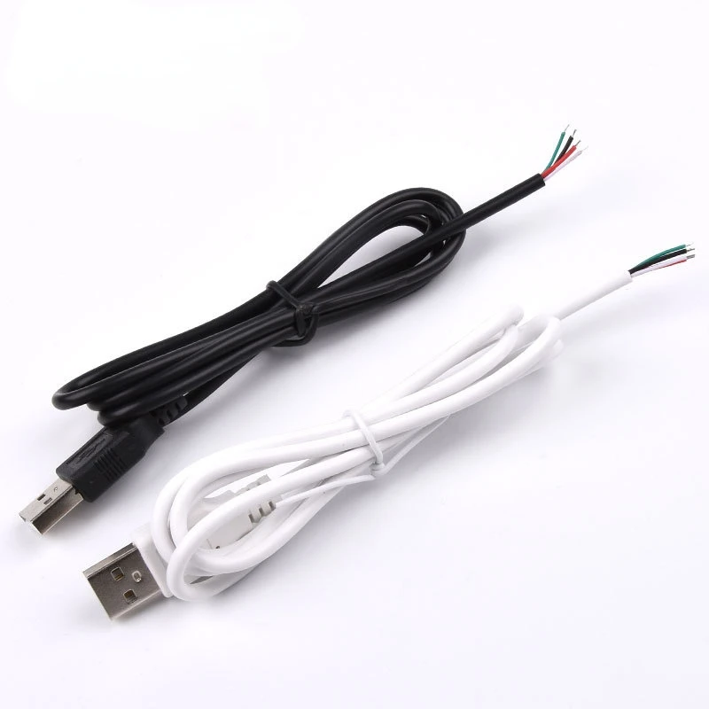 1m Power Supply Cable 2 Pin Usb 2.0 Male Pin Wire Jack Charger Charging Cord Extension Diy 5v Line - Pc Hardware Cables & Adapters - AliExpress