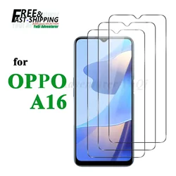 High - Definition 9H Tempered Glass Screen Protector - Clear and Case - Friendly for 2 PCS (For OPPO A16)