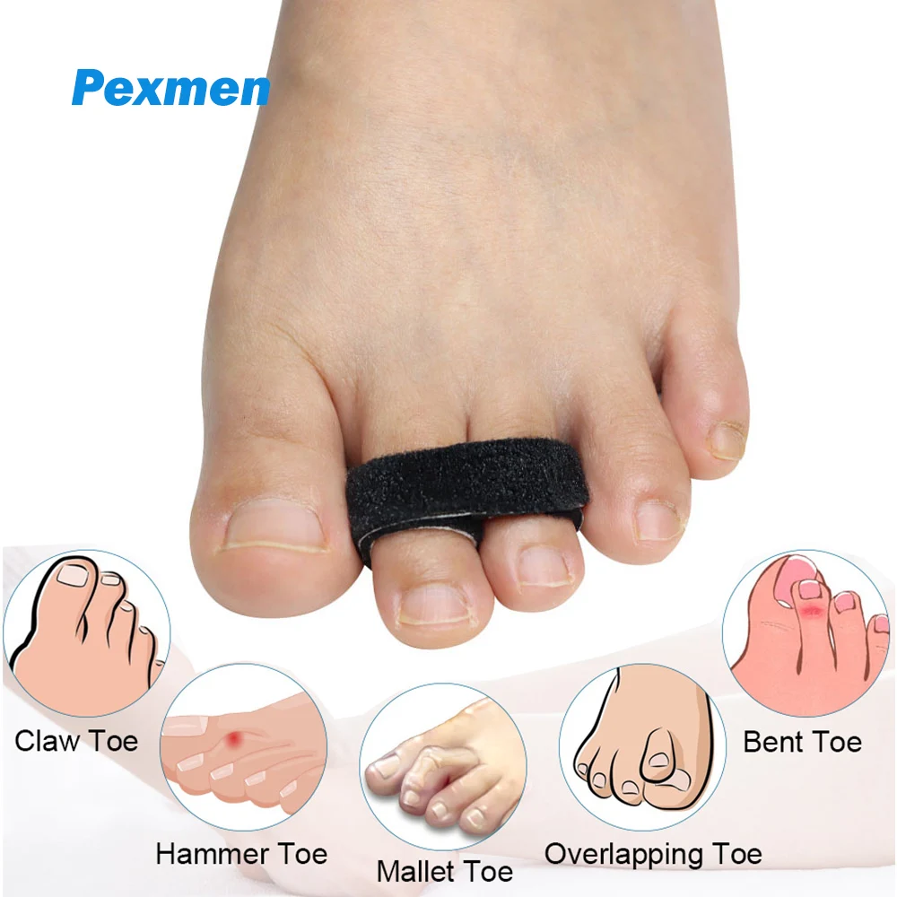 Pexmen 1/2/5/10pcs gebrochene Zehen bandage wickelt Hammer zehen glätter  für Zehen korrektors chienen für gebogene gekräuselte gebrochene krumme  Zehen - AliExpress