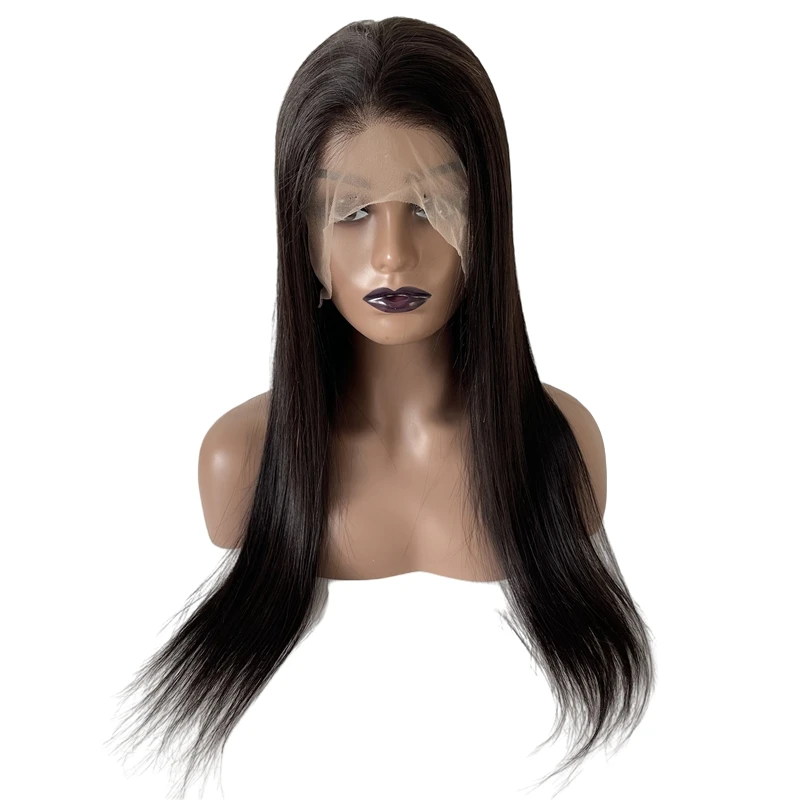 12 inches Vietnamese Remy Human Hair Natural Color 4x4 Silk Top Full HD Lace Wigs for White Woman