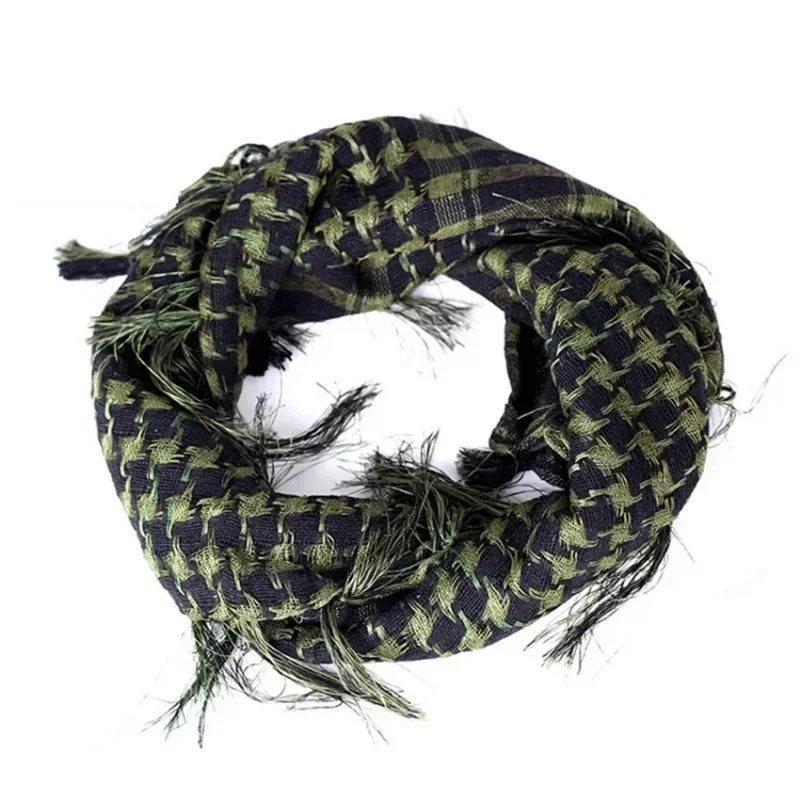 Face Scarf Headgear Military Uniform Tactical Outdoor Army Arab Scarf Shawl Wrap Tassel for Men Militar Soldier Hiking