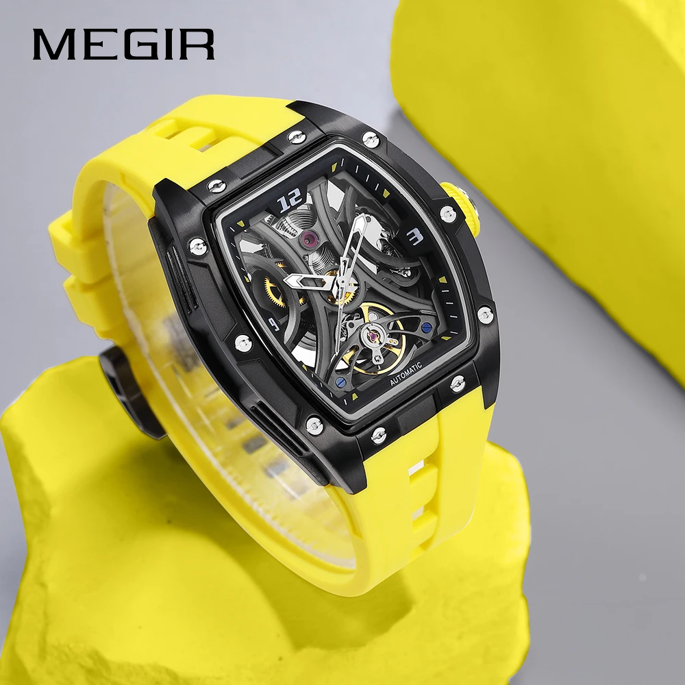 MEGIR 2026 New Men Automatic Mechanical Watches Men Luxury Brand Movemen Stainless Steel Waterproof Watch Relogio - 2