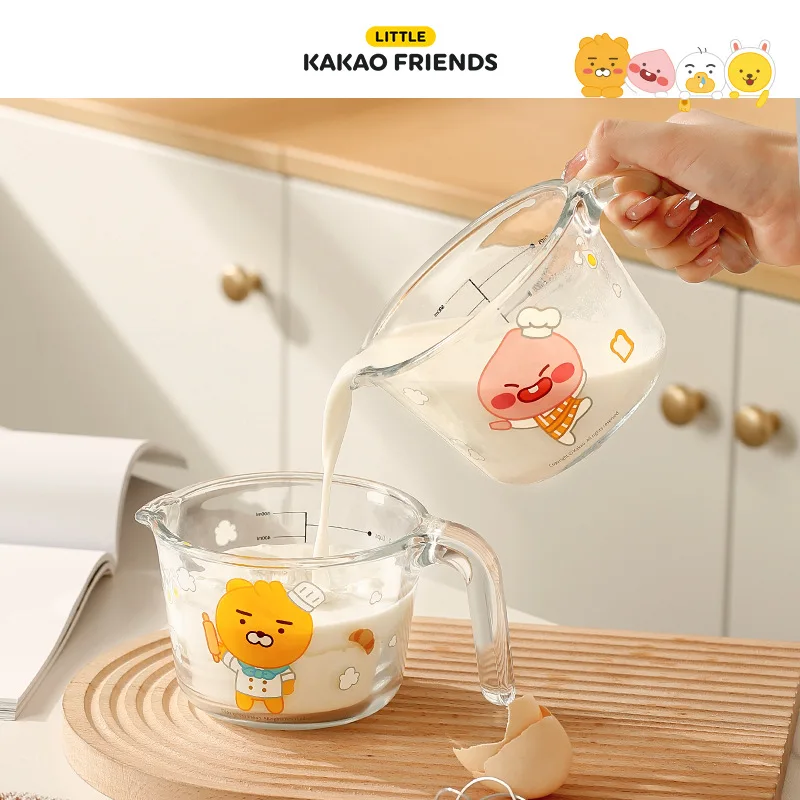 Kakao Friends Glass Mug and Two Paper Coasters Set Apeach