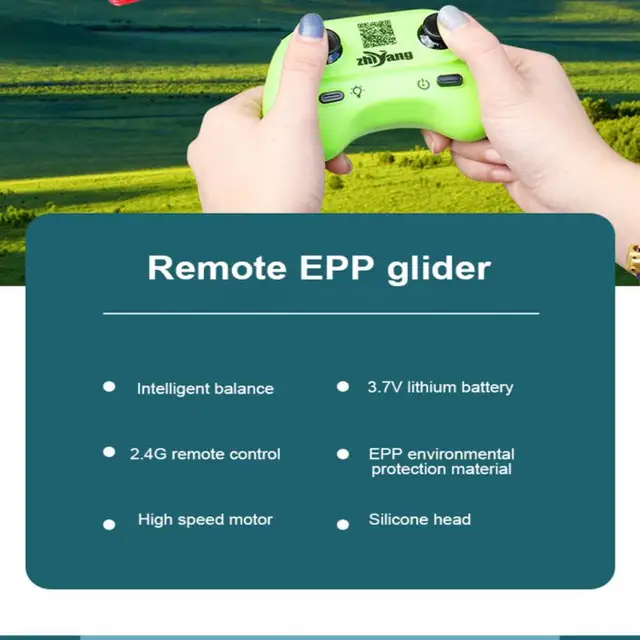 2.4G Remote Control Glider MiG 320 Remote Control Aircraft Stalls Luminous Toy Airplane Foam Fighter RC Fly Toy Children’s Gift 5