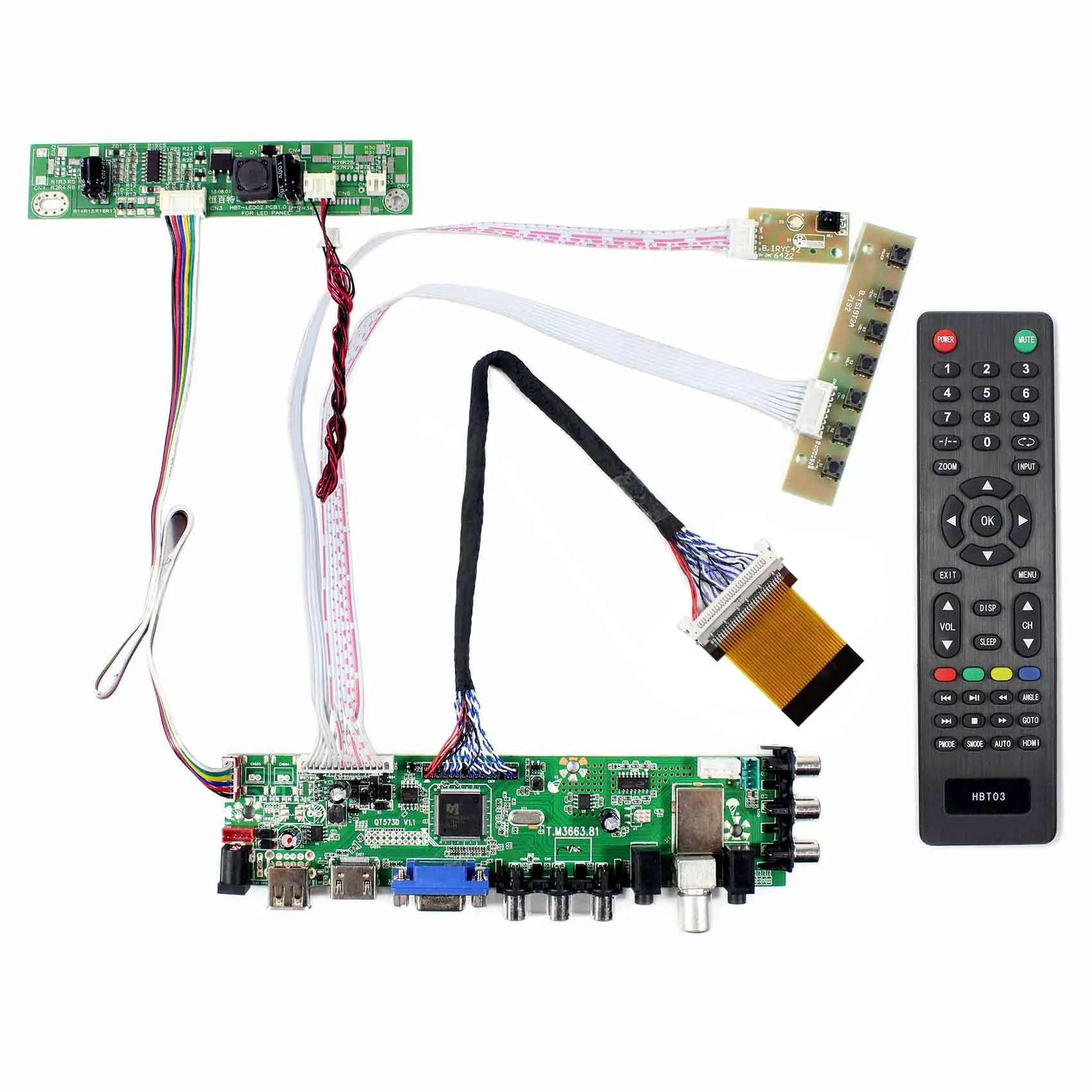 

HD MI VGA AV USB ATV DTV ЖК-плата для 21,5 дюймового 1920x1080 LTM215HT04 ЖК-экран