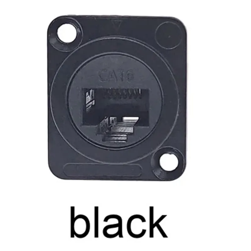 RJ45 Panel Mount Screw Terminal Adapter, RJ45/8P8C Panel Mount Connector,D-Type RJ45 Female Solderless Terminal