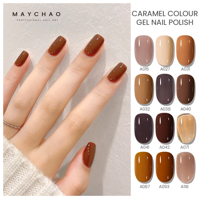 40+ Cool Brown Nail Designs To Try In Fall - The Glossychic | Brown nails  design, Brown nails, Fall gel nails