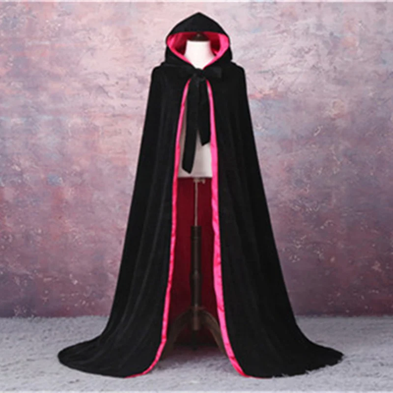 

Elegant Velvet Cloak Luxury Europe Style Robe Medieval Shawl Party Princess Shawl Halloween Hooded Shawl Cloak