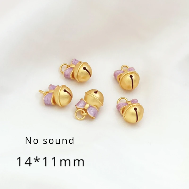 Elegant Copper Drip Oil Bell Pendant Set – Handmade Jewelry Accessories