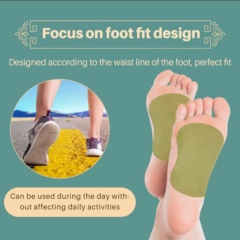 

Self-heating Detox Foot Patches Wormwood Bamboo Charcoal Foot Care Pads Detoxify Toxins Weight Loss Improve Sleep Foot Sticker