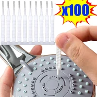 100/10Pcs Shower Cleaning Brush Shower Head Anti Clogging Nylon Brush Computer Keyboard Cleaner Phone Hole Dust Cleaning Tool 1