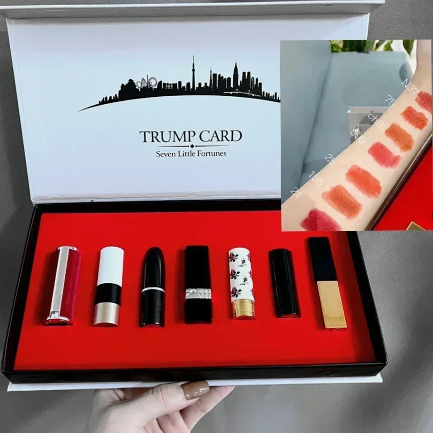 

HOT 7Pcs/Set Makeup Mini Matte Lipstick Persistent Coloring Lip Glaze Waterproof Moisturizing For Women High Quality