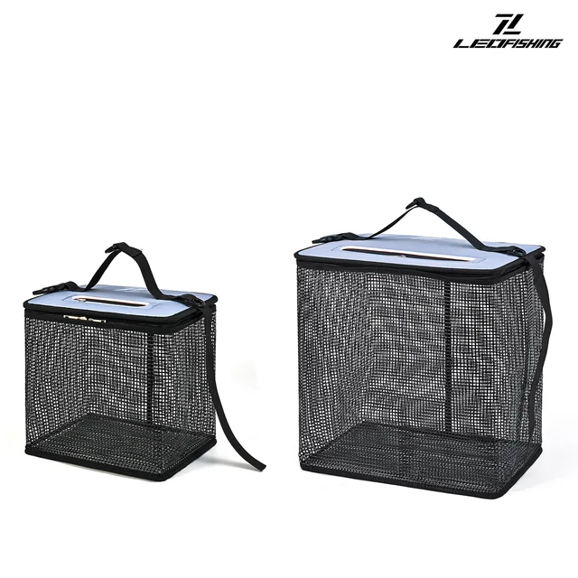 Living-Fish Bucket Floating Bucket Thickened Reinforced Bucket Multi functional BOX Foldable Rocking Fishing Net Fly Fishing Net 4