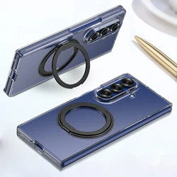 Clear Protective Case with MagSafe Holder and Anti - Scratch Back Cover for Galaxy Z Fold7 (A1)