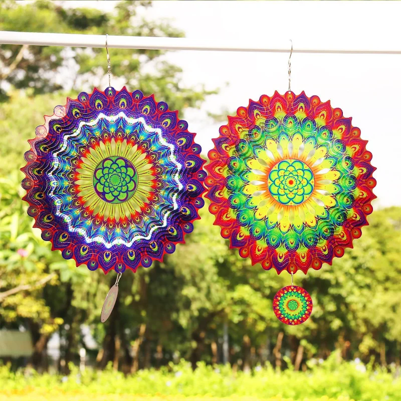 12InchOutdoorBirdRepellentWindChimeGardenBalconyStainless