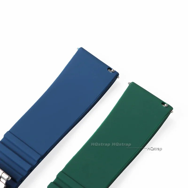 Premium Silicone Rubber Watch Strap with Deployment Buckle
