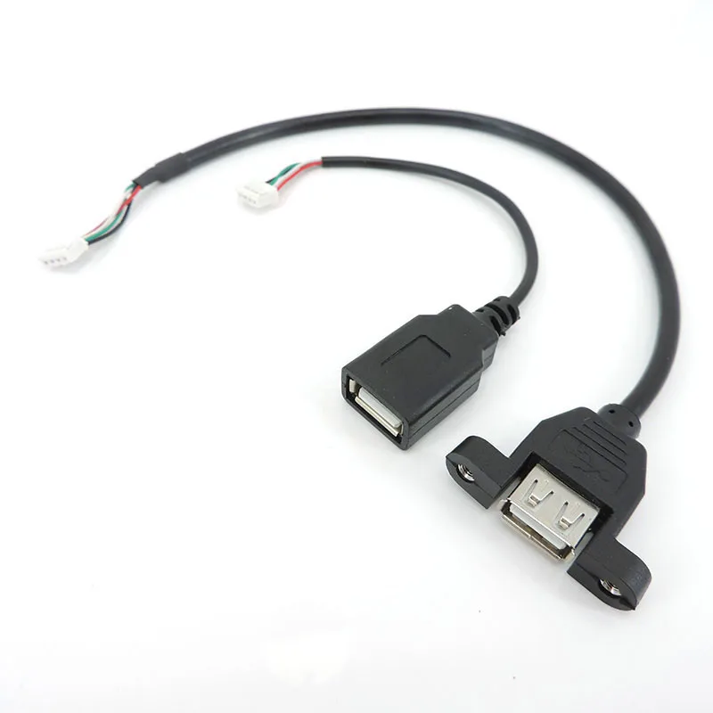 

30cm USB 2.0 female to 4P pin wire PH2.0 cable USB 2.0 mount Female socket diy repair connector diy Cable USB 4 pin Data a1