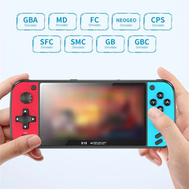 

Портативная игровая консоль X15, 5,5 дюйма, для ГБ FC MD 5000