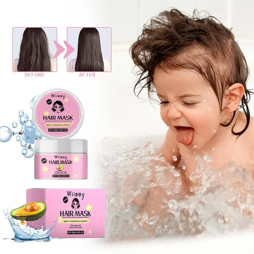 

Avocado Hair Mask Nourishing Anti Hair Loss Keratin Damaged Frizzy Smoothing End Repair Care Scalp Dry Split Treatment Hair H2I0