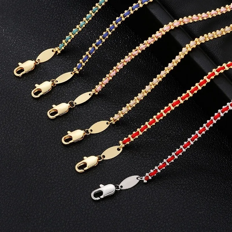 Light Luxury 18K Gold Plated Bracelet for Women Vintage Weave Rope Chain Bracelet Wedding Jewelry Gifts