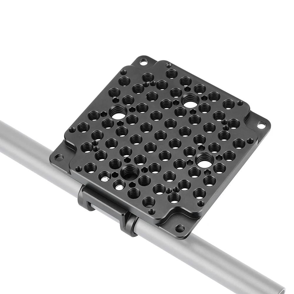 KIMRIG Universal 15mm Rod Clamp Mit Kamera Käse Montage Platte Mehrzweck Kompatibel Mit Standard 75mm VESA Halterung Für DSLR – Detail 5