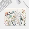 Stylish floral print mousepad, extended desk mat, 35.4x15.7in, long mousepad with non-slip rubber base, ideal for gamers, home o 4