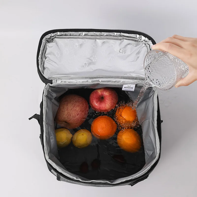 Leakproof Cooler Ice Backpack Resuable Waterproof Insulated Lunch Cooler Bookbag Large Soft Thermal Bag for Picnic Camping Beach