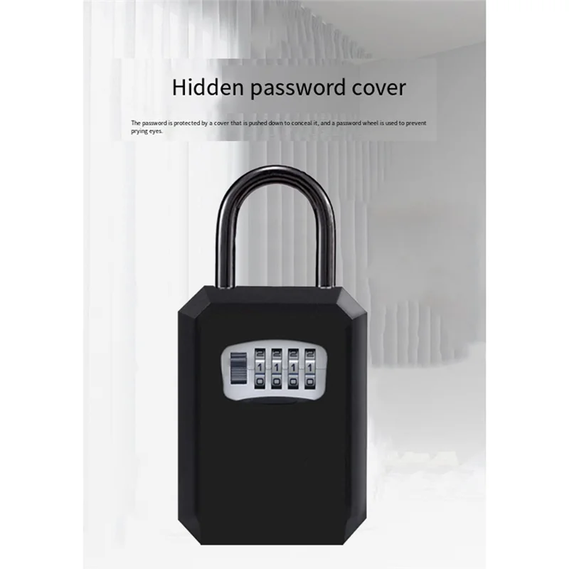 -A21Z 장 4자리 코드 상자 벽걸이형 드릴링 불필요 가정용 건설 현장 입구 번호 키 잠금 장치