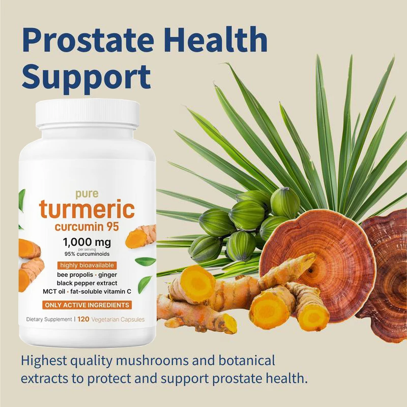 Turmeric Curcumin 1000mg Capsules with Black Pepper&Ginger Organic for Joint, Brain Cognitive & Digestive Health, Antioxidant