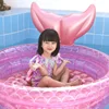 New Mermaids Inflatable Pool Bathing Kids Summer Home Outdoor Swimming Pool Inflatable Square Swimming Pool For Kids Gifts Girl 4