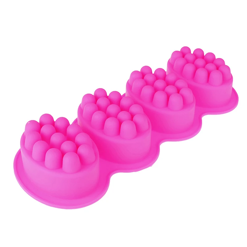 Mold Silicone Massage Soap Mold 1Pc Therapy Bar Soap Making Tools DIY Homemade Oval Spa for Lotion Bars Various Small Desserts