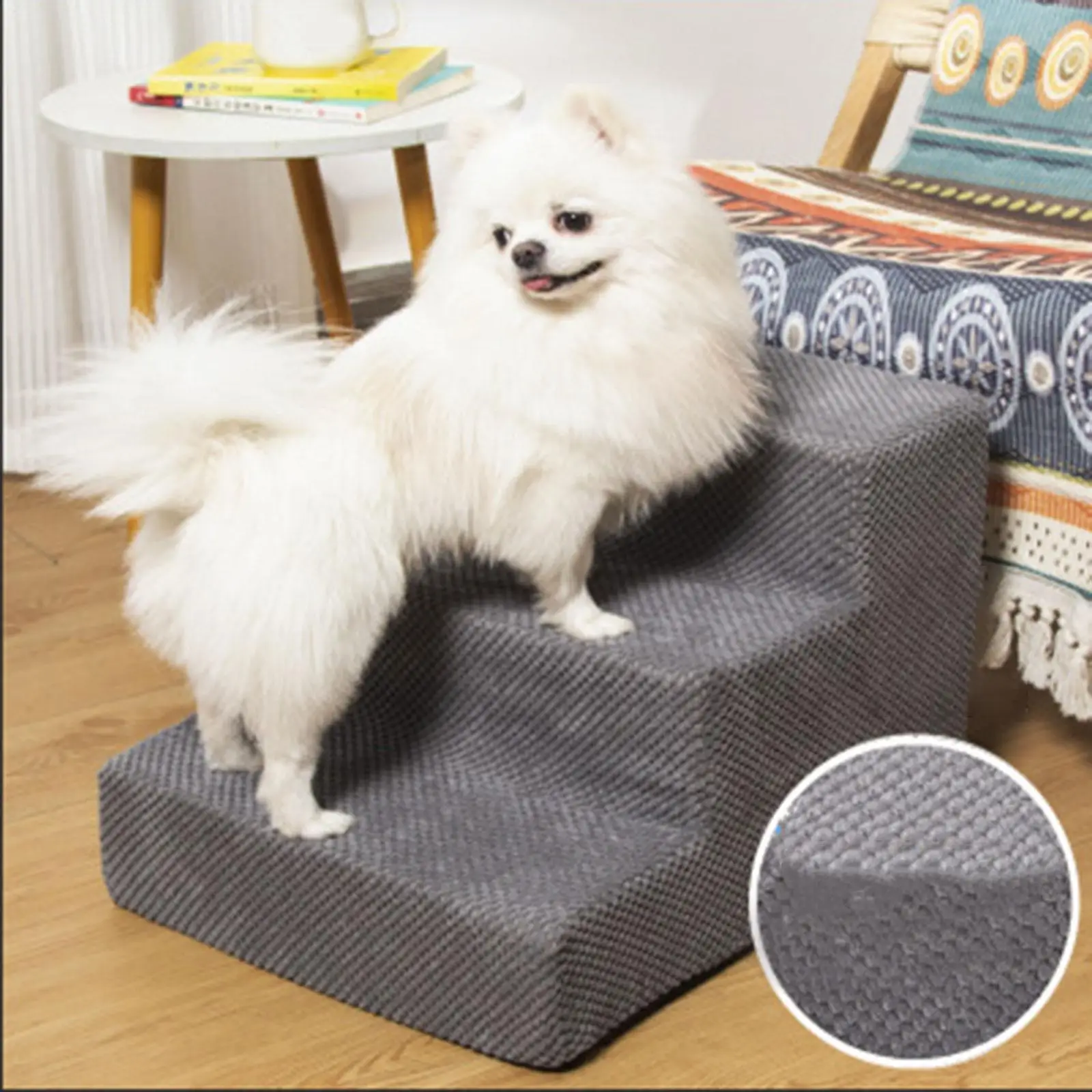 Dog Stairs Pet Outdoor 3 Steps Stairs for Small Dog Cat Ramp Ladder Anti-slip Removable Dogs Bed Sofa Pet Supplies