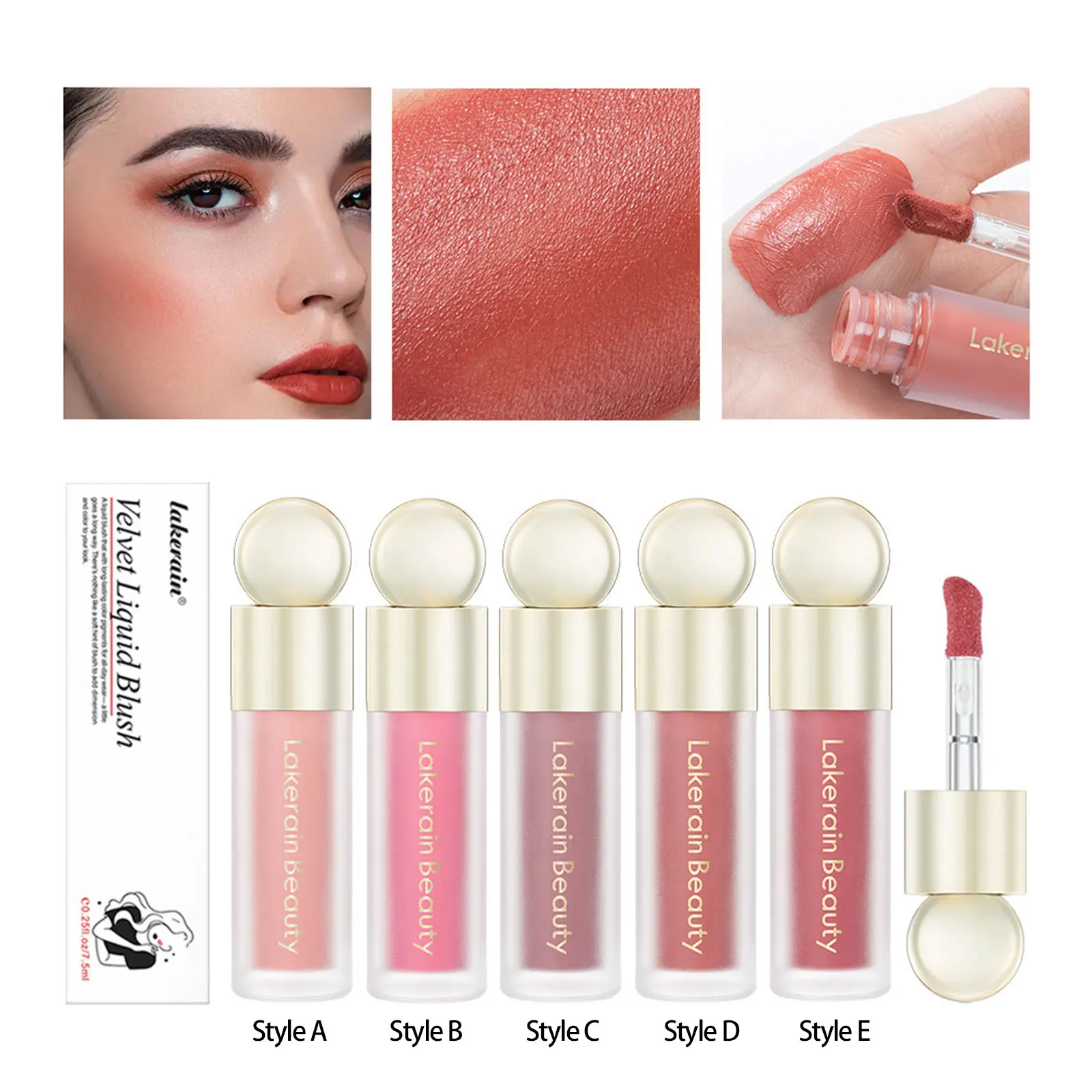

Liquid Blush Long-lasting Color Waterproof Blush Makeup Blush Palette Cheek Contour Blush Cosmetics Blusher Face Pigment