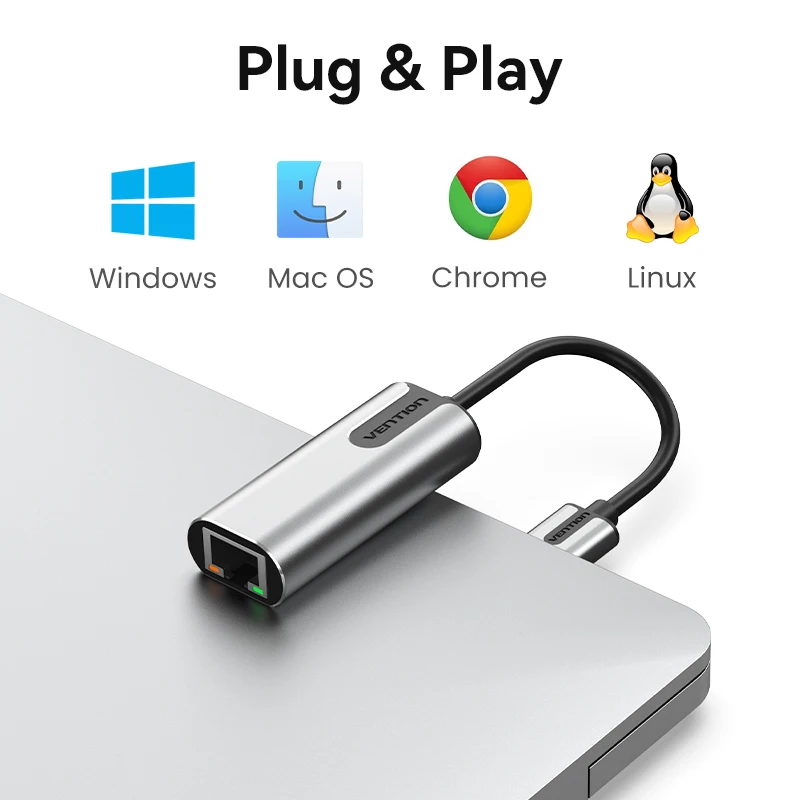 Vention USB 이더넷 어댑터 USB 3.0 네트워크 카드-RJ45 속도 1000M Lan 어댑터-Windows Mac Xaiomi 이더넷 USB 어댑터