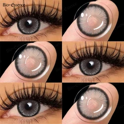 Bio - Essence Radiant Blue Contact Lenses - Enhance Your Natural Eye Color with Stunning Hues (Mirage Gray)