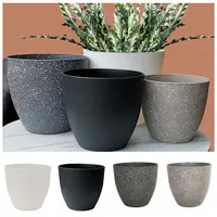 Frosted Imitation Stone Flower Pots Gardening Flowers Green Plant Pots European Style Thickened and Durable Plastic Flower Pots 1