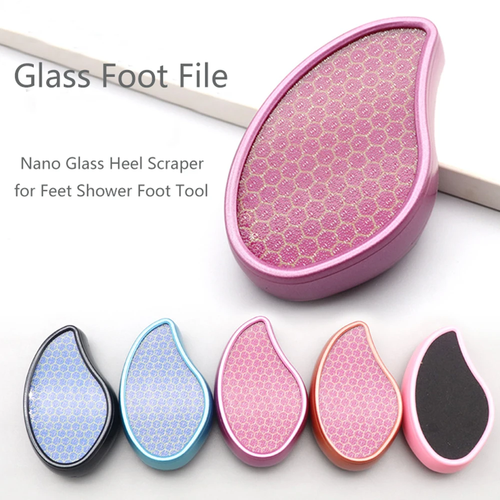 Premium Nano Glass Heel Scraper & Foot Scrubber for Pedicure and Shower Care