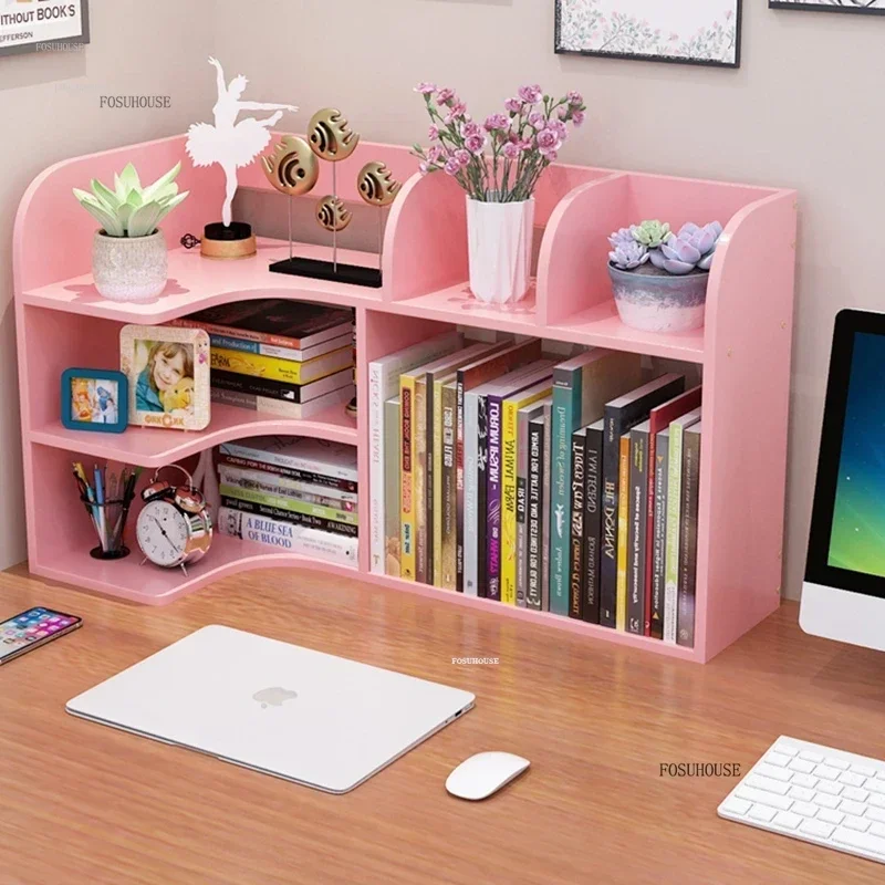 Children's Bookcases Office Desktop Bookshelves Children's Storage Shelves Student Multi-layer Finishing Small Bookcases