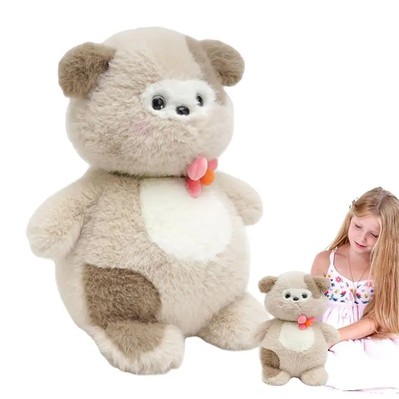 

Плюшевый щенок, игрушка, Реалистичная Успокаивающая собака, приятные на ощупь животные, плюшевые игрушки для детей и взрослых, для детской комнаты