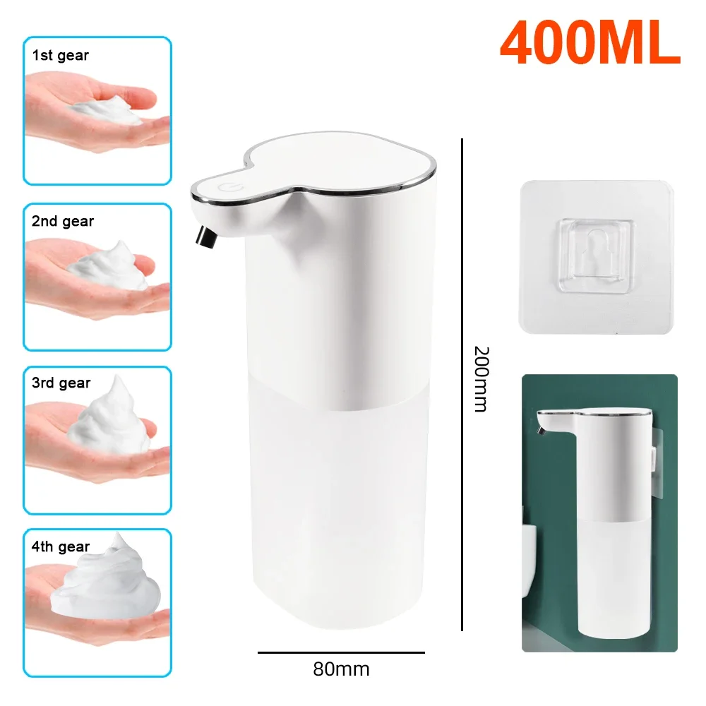 

Wall-mounted Automatic Liquid Soap Dispenser Touchless Sensor Foam Machine with Temperature Display Hand Sanitizer Dispenser