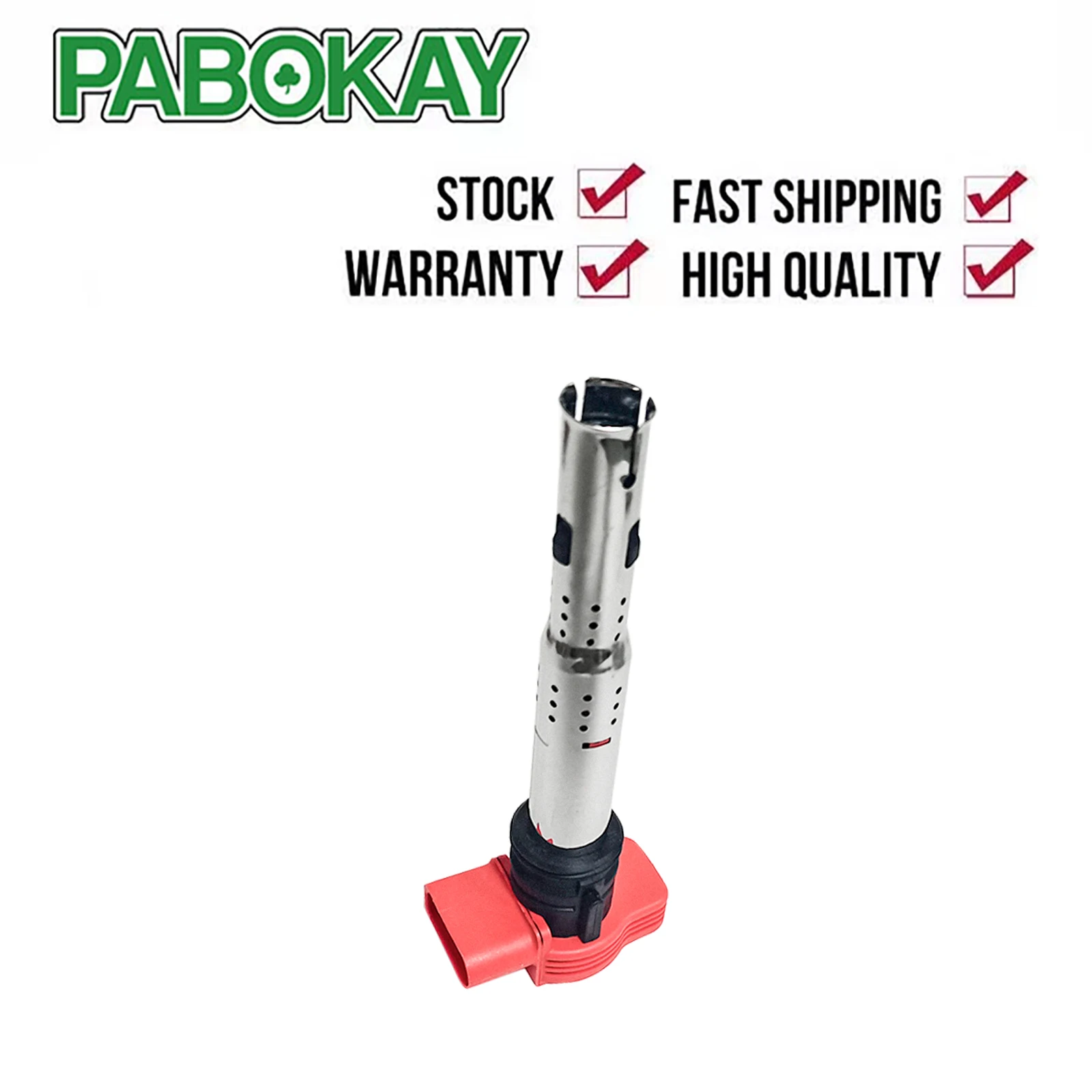 Red Spark Ignition Coil For Audi A4 A5 A6 A8 Q5 Q7 R8 Vw Touareg Passat