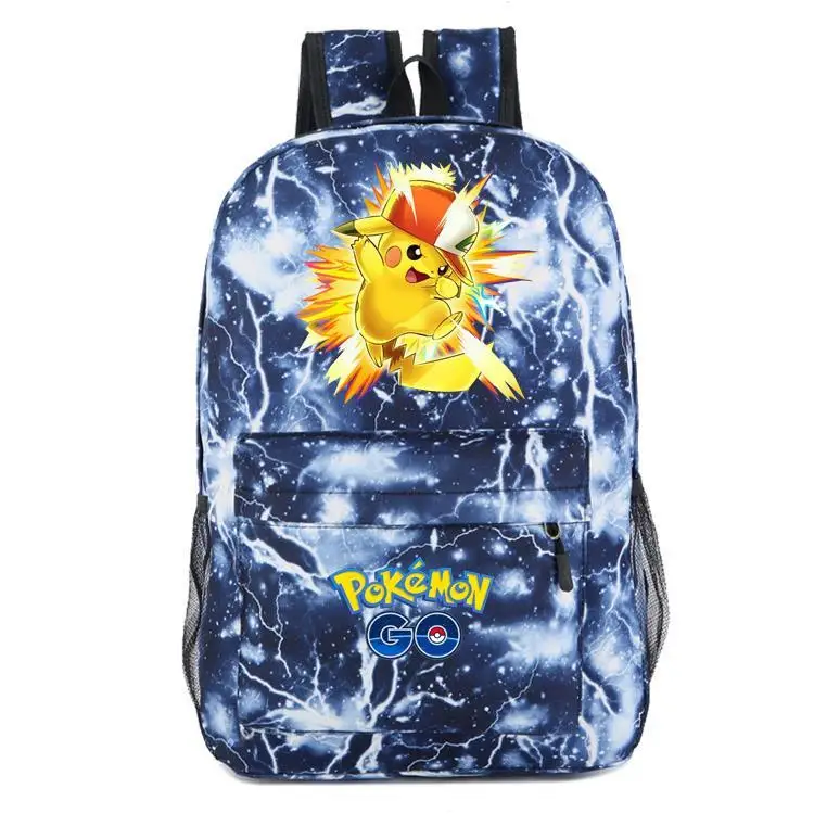 

Pikachu School Bag Anime Printing Cartoon Pokémon Pokemon Primary School Students Canvas Backpack beautiful fashion accessories