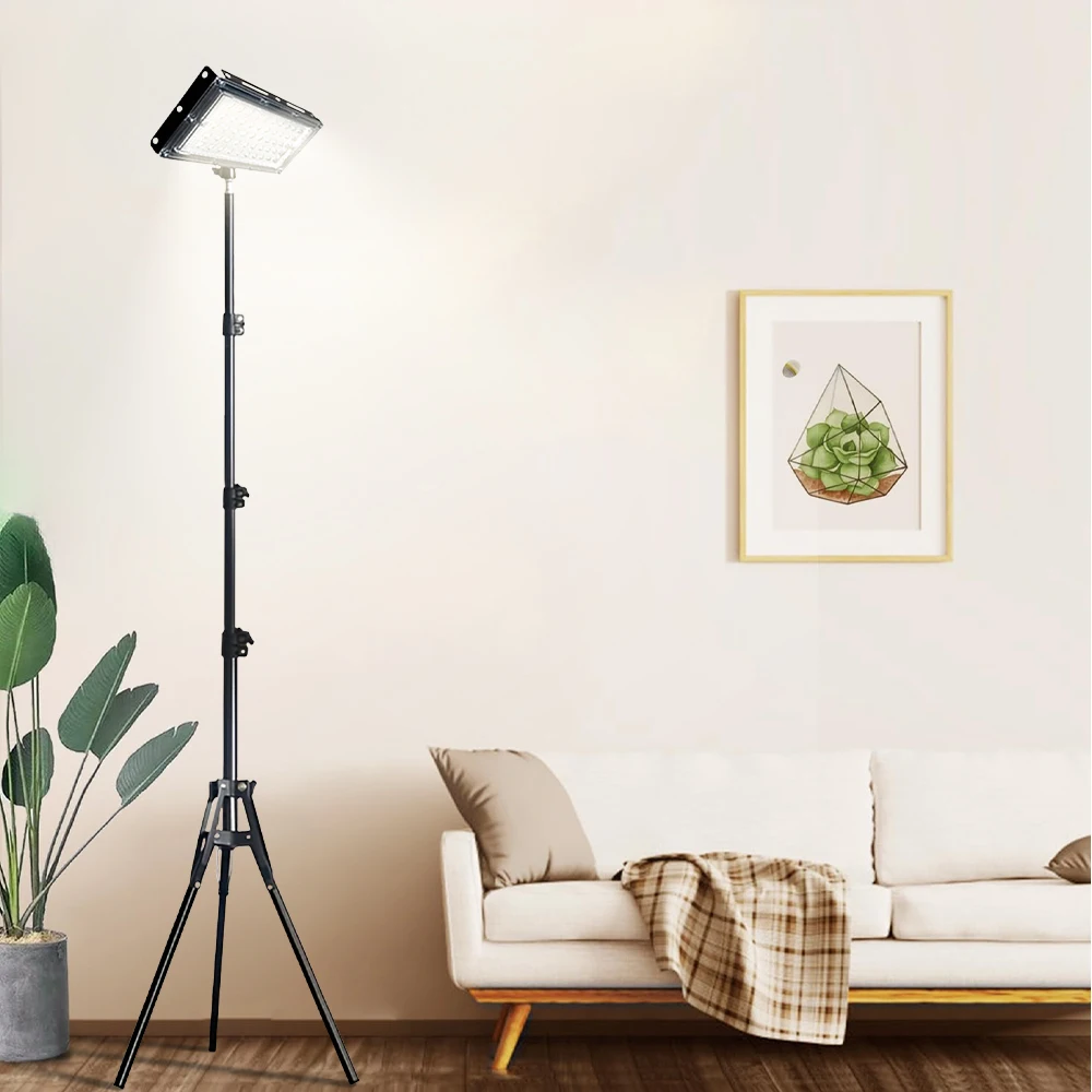 Floor Lamp with Timer, Adjustable Color Temperature & Brightness, Stanging Floor Light for Reading, Office, Living Room, Bedroom