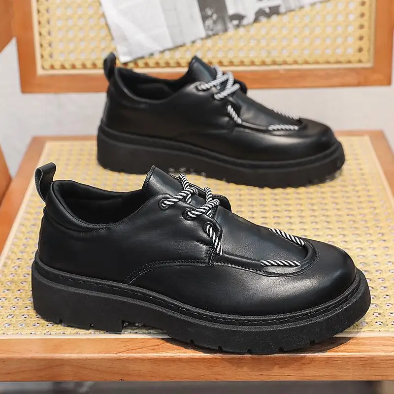 

Stylist Leather Shoes Men's Summer British Style Soft Surface Derby Shoes Business Casual Formal Wear Wedding Groom's Shoes Autu