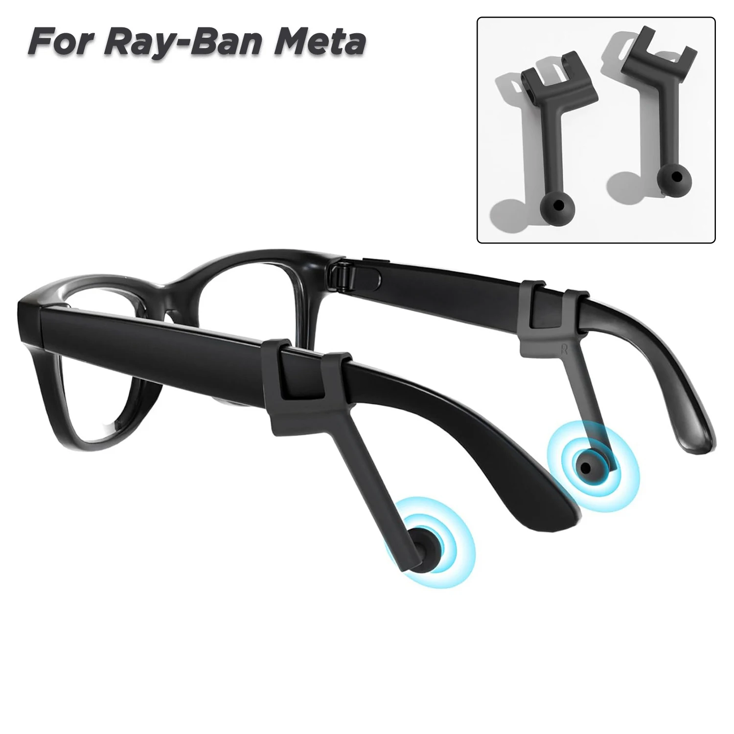 Amplificatore audio per occhiali AR intelligenti compatibile con Ray-Ban Meta e Rokid Glass/Viture/Xreal Air 2/RayNeo/Xiaomi - Accessorio per occhiali AR