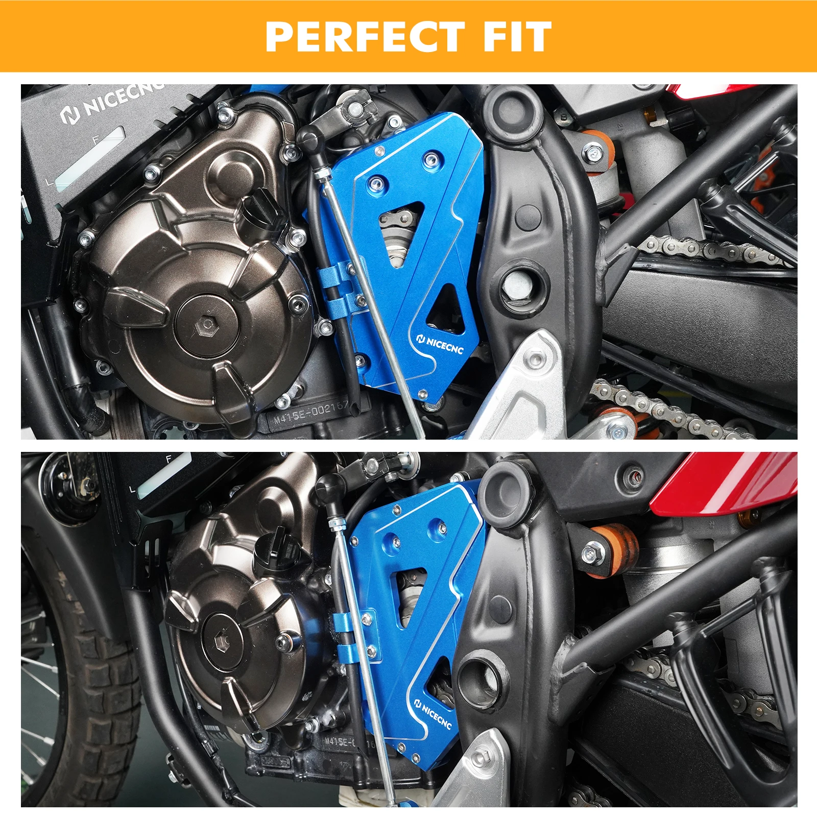 Für Yamaha Tenere 700 XTZ 700 2019-2024 Schaltgestänge Abdeckung Kettenschutz Case Saver Tenere 700 T700 Rally Edition 2020-2024 – Detail 22