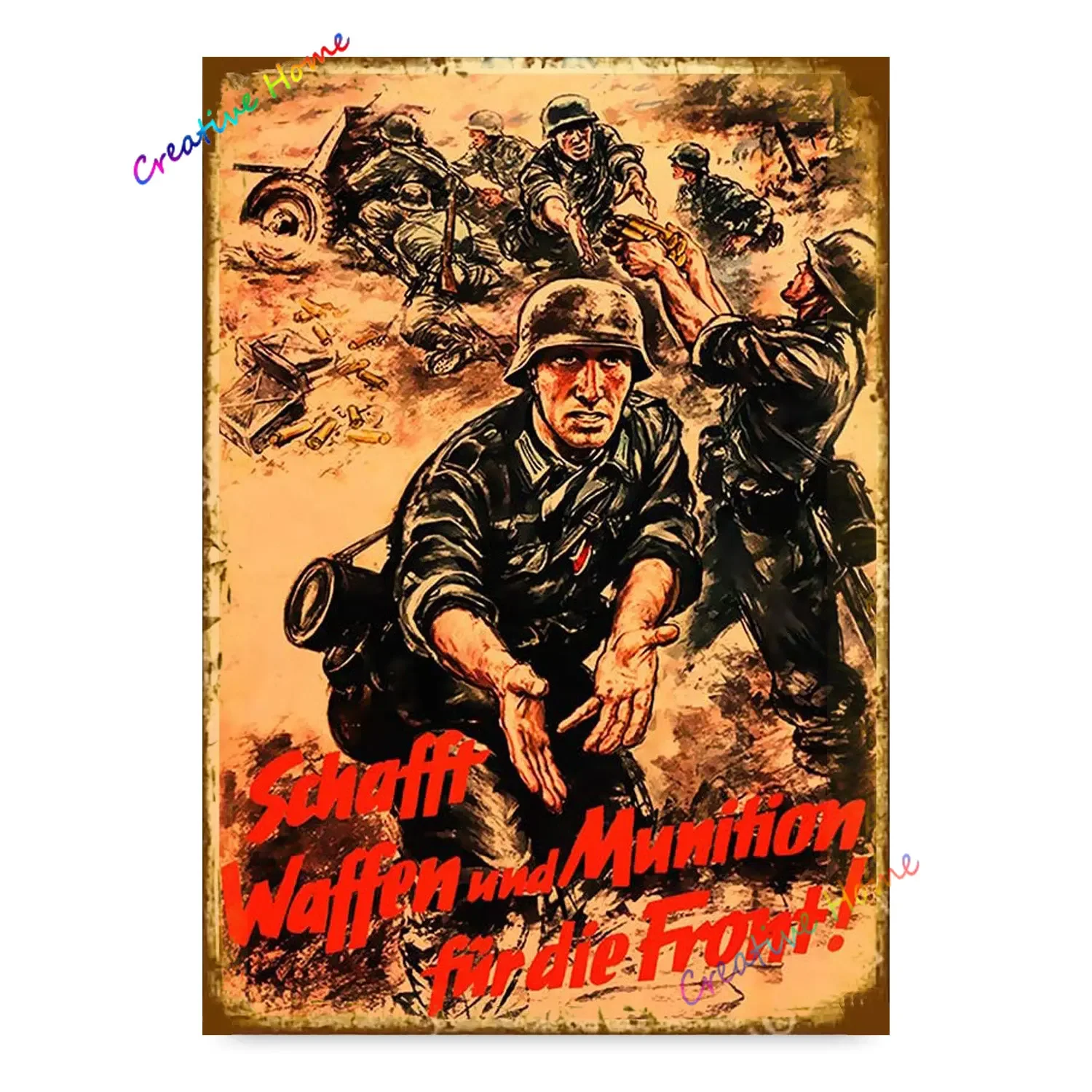 WWII Navy Retro Metal Tin Sign - Vintage 'Let's Go Join The Navy' Wall Decor For Bar & Man Cave