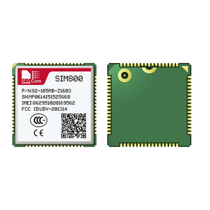 

SIMCOM SIM800 Quad-band 850/900/1800/1900MHz complete Quad-band GSM/GPRS solution SMT type Voice SMS and data